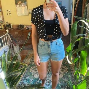 SOLD Polka Dot Crop Top